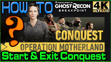 How to START & Exit Operation Motherland Conquest Ghost Recon Breakpoint 4K No Commentary