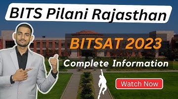 BITSAT 2023 EXAM COMPLETE INFORMATION #BITSAT