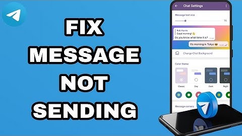 How To Fix And Solve Telegram App Message Not Sending | Final Solution