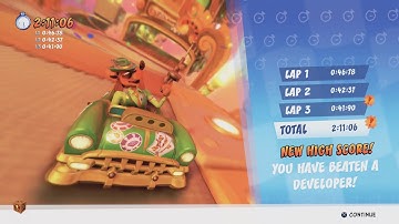 Crash Team Racing Nitro-Fueled - Developer Time Trials Part 4: Citadel City