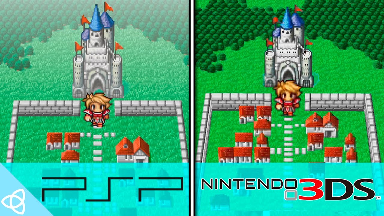 Final Fantasy - PSP vs. 3DS | Side by Side - YouTube