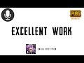 Excellent Work | Pubg Emilia Voice Pack Sound Effect 🔊🗣️