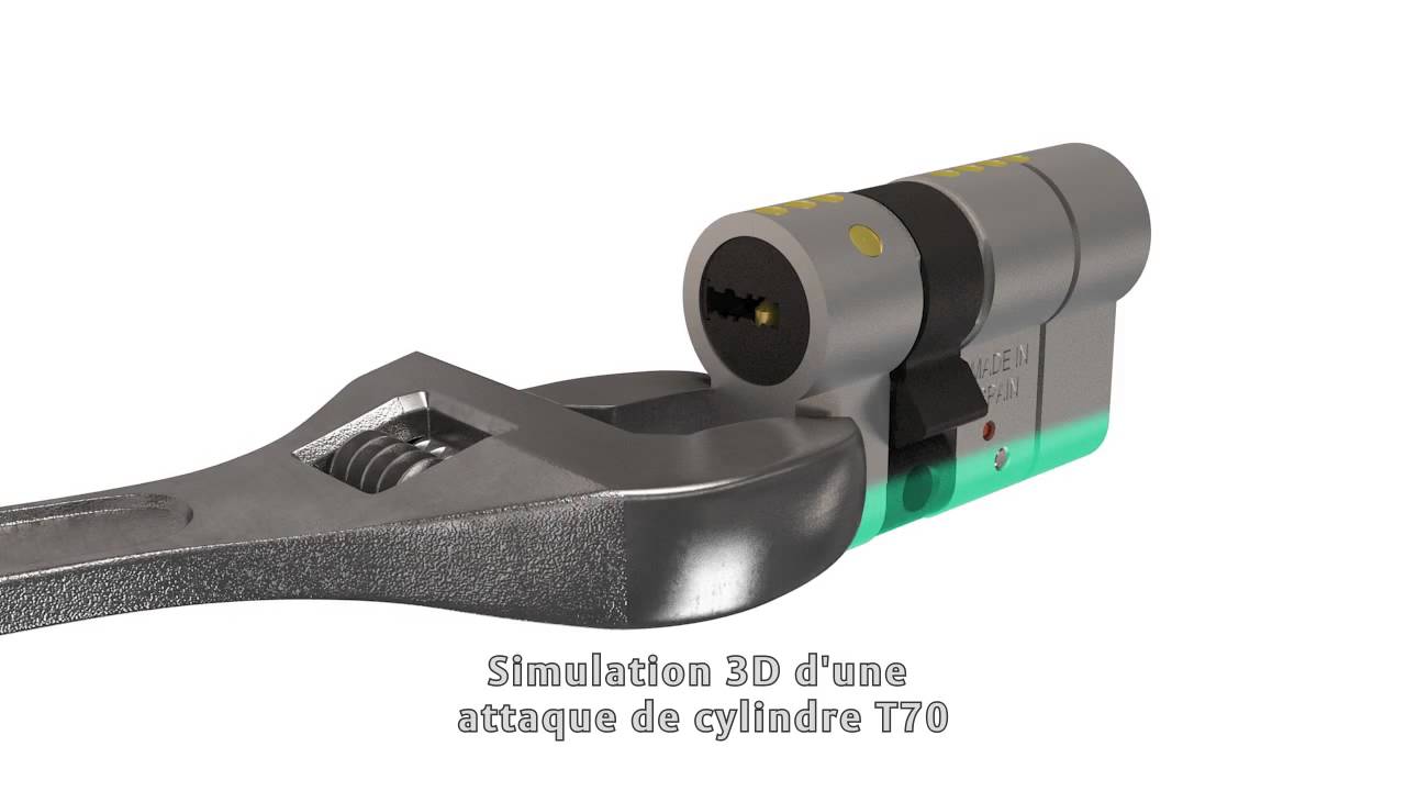 Cylindre De Sécurité KABA 713549 Koch - 75 Mm Avec 3 Clés, Occasion En Bon état