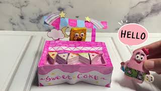 [💸paper diy💸] Spongebob Sweet Cake - What's Your Favorite Cake?-ASMR-Hello Paper