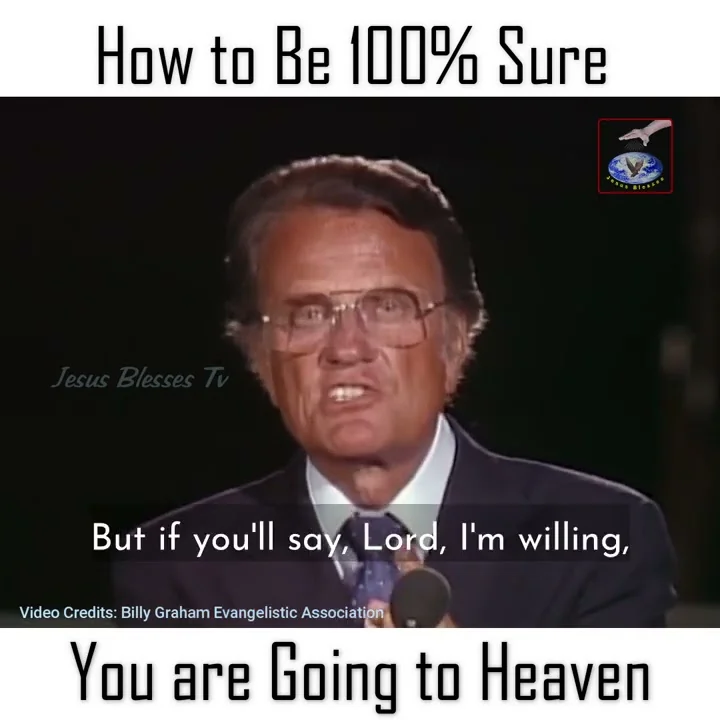 How to Be 100% Sure You are Going to Heaven | #BillyGraham #Shorts