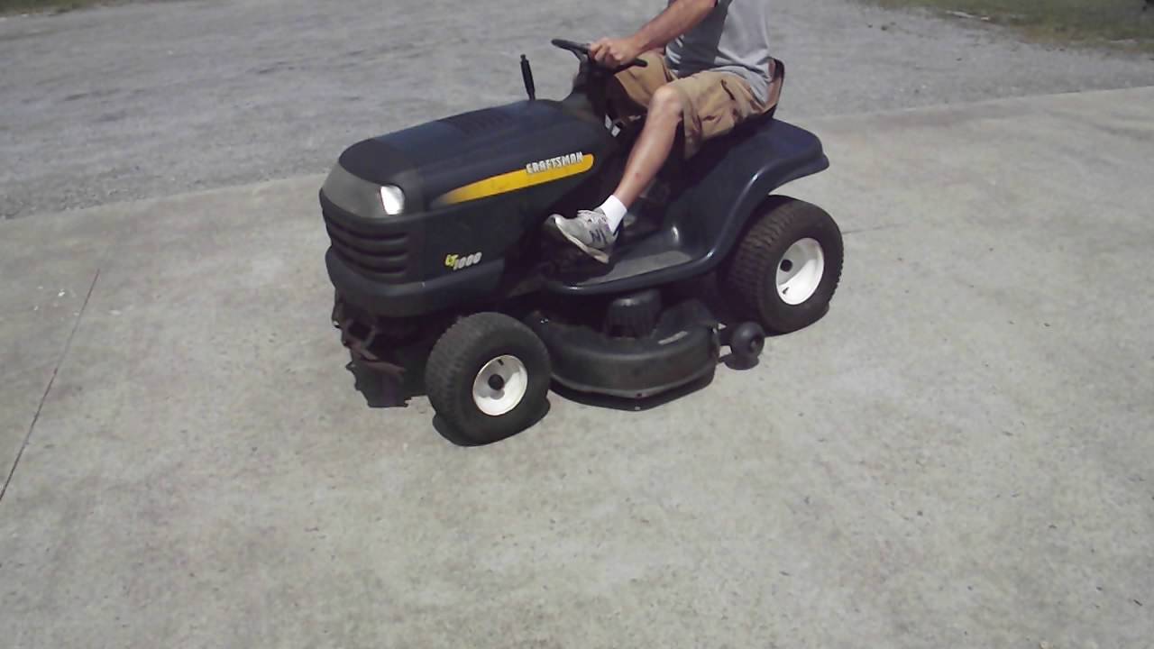 Craftsman LT1000 Lawn tractor 828 Online Auction