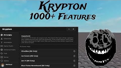KRYPTON HUB *OP* | 1000+ FEATURES |ROBLOX SCRIPT SHOWCASE