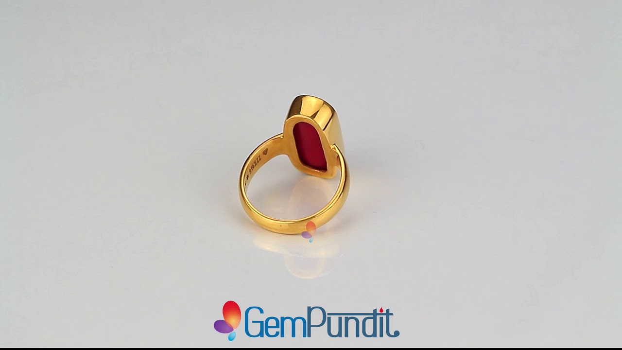 Buy Red Coral Rings (Moonga Stone Rings ) for men and women at Best Price