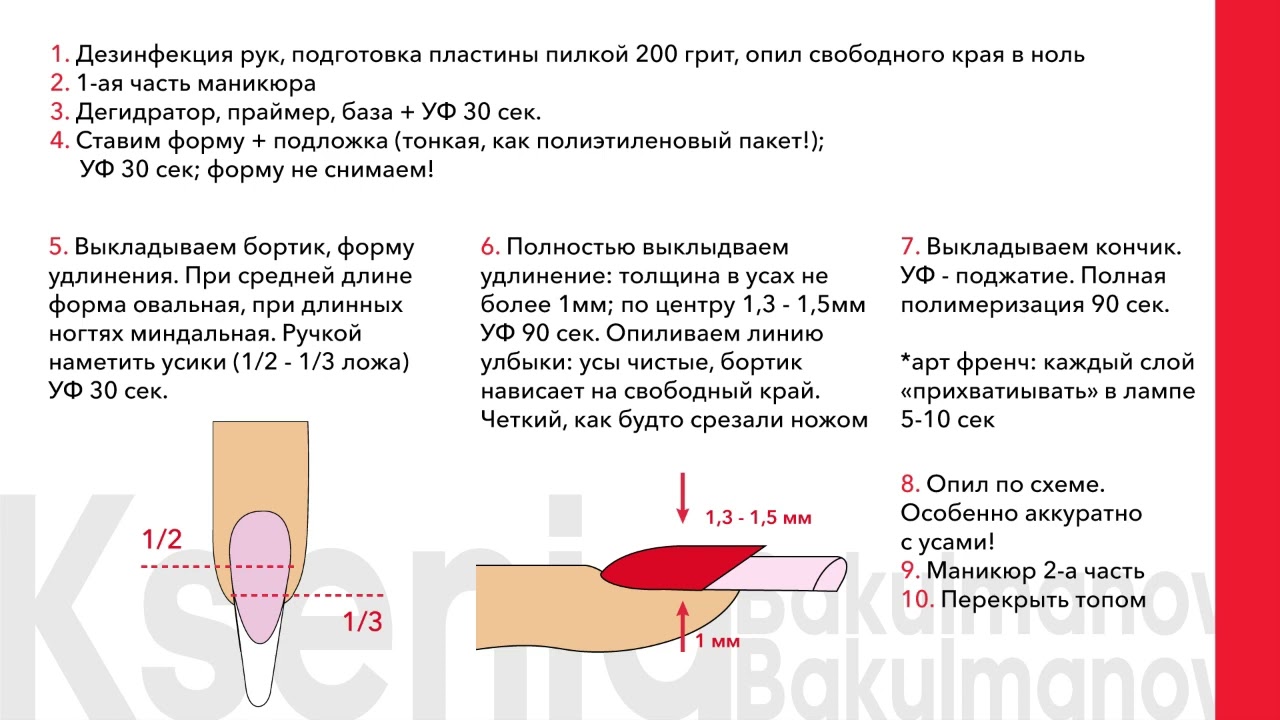 Выкладной френч схема