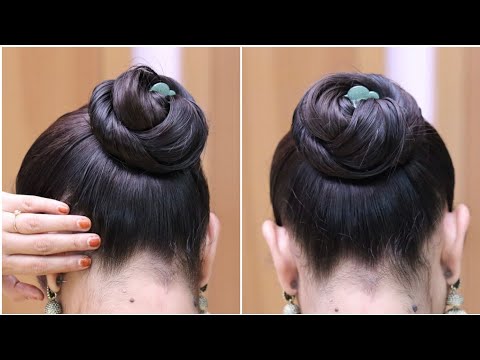 4 easy juda Clutcher Bun Hairstyles || hair style girl || hairstyles || new  hairstyles 2018 - YouTube