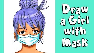 Step by tutorial how to draw a cut manga like girl wearing medical
face mask. follow along with me as i and color this ever so popular
acces...