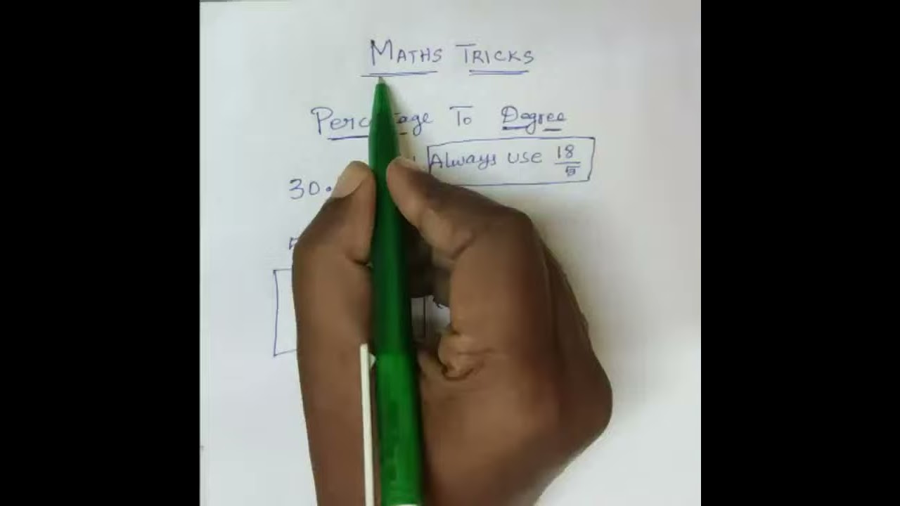 How To Convert Percentage To Degree Maths Tricks RRB NTPC TNPSC How To Convert Percentage To Degree Maths Tricks RRB NTPC TNPSC