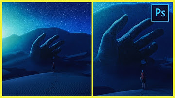 [ Photoshop Manipulation ] Giant Hand in Desert - Photo Editing