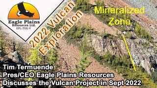 Tim Termuende Discusses Exploration at the Vulcan Property - SEDEX (Sullivan Style) mineralization