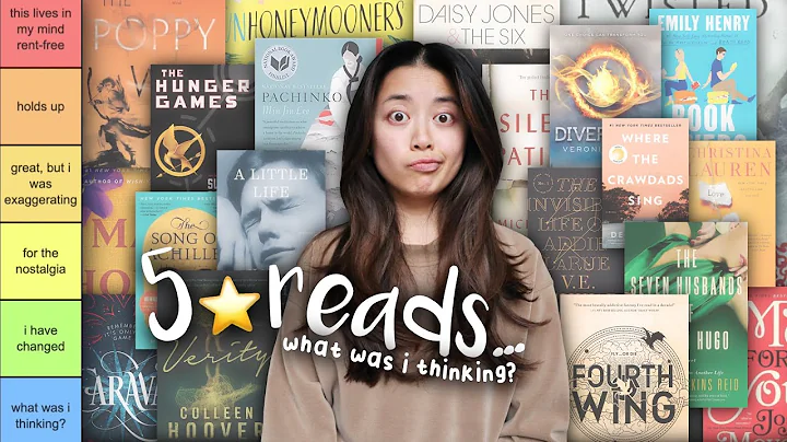 tier ranking EVERY book i've EVER rated 5 stars ⭐️ (what was i thinking)