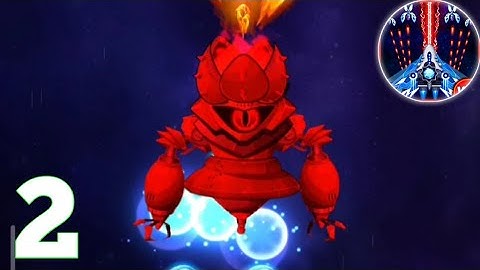 Space Shooter : Galaxy Attack - Gameplay Walkthrough Part 2 Level 1-4 1-5 iOS/Android