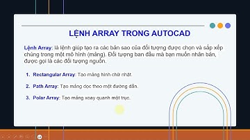 Lệnh Array trong autocad (lệnh cad hay) - Xây dựng 247
