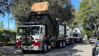 UWS Garbage Trucks on a HUGE Bulky Item Pile! 
