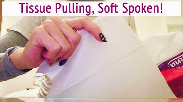 ASMR * Running Tissues Over your Face! * Tissue Pulling! * Tapping & Scratching * Soft Spoken