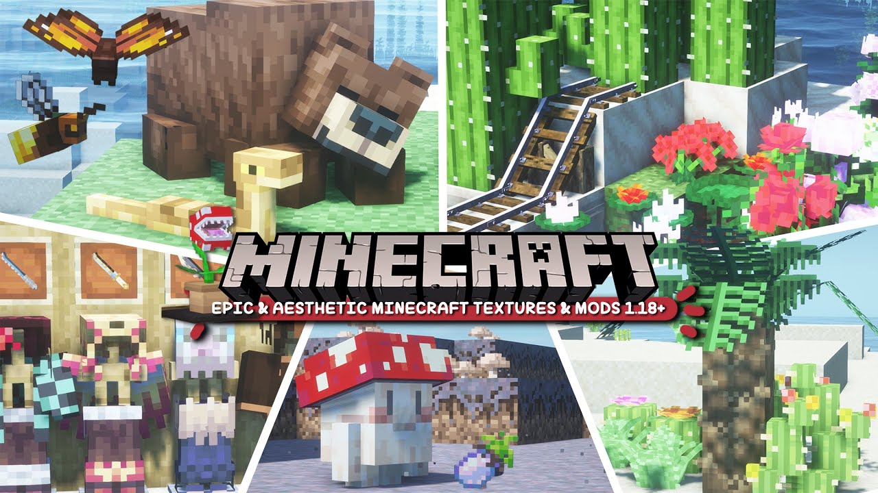 amazing & aesthetic minecraft mods for java edition 1.16.5/1.18.2 (more player  models, zawa & pops!) 