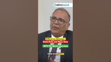 Bank Rate vs Repo Rate | IBPS PO Mock Interview #ibpspointerview #shorts