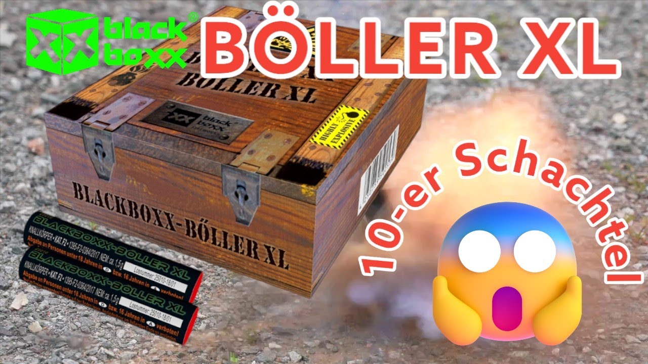Blackboxx-Böller XL | 10er Schachtel | Traditionsböller mit sattem Knall | Silvester | F2