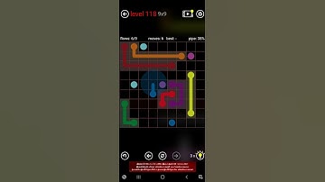 Flow Free 9x9 Level 118 #flowfree #level118 #8x8 #6x6 #7x7 #8x8 #mania #9x9 #10x10