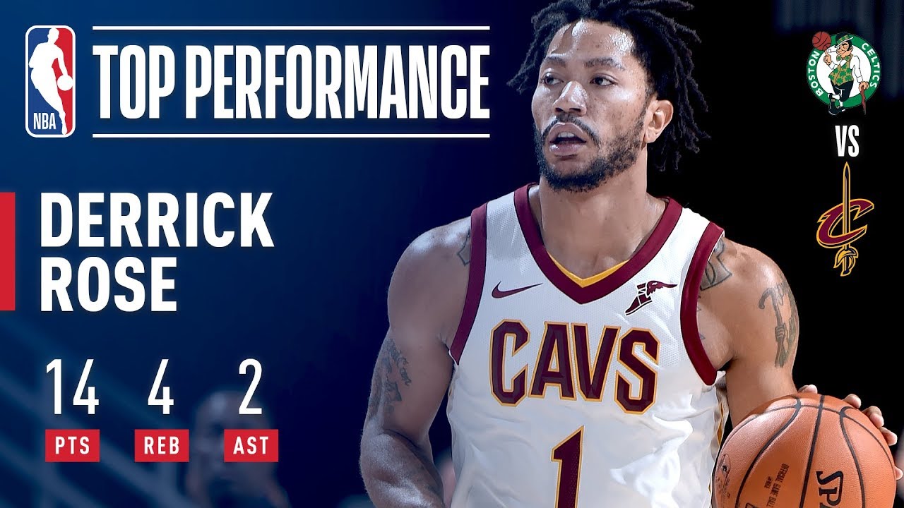 Derrick Rose Impresses In First Game With Cleveland Cavaliers - YouTube