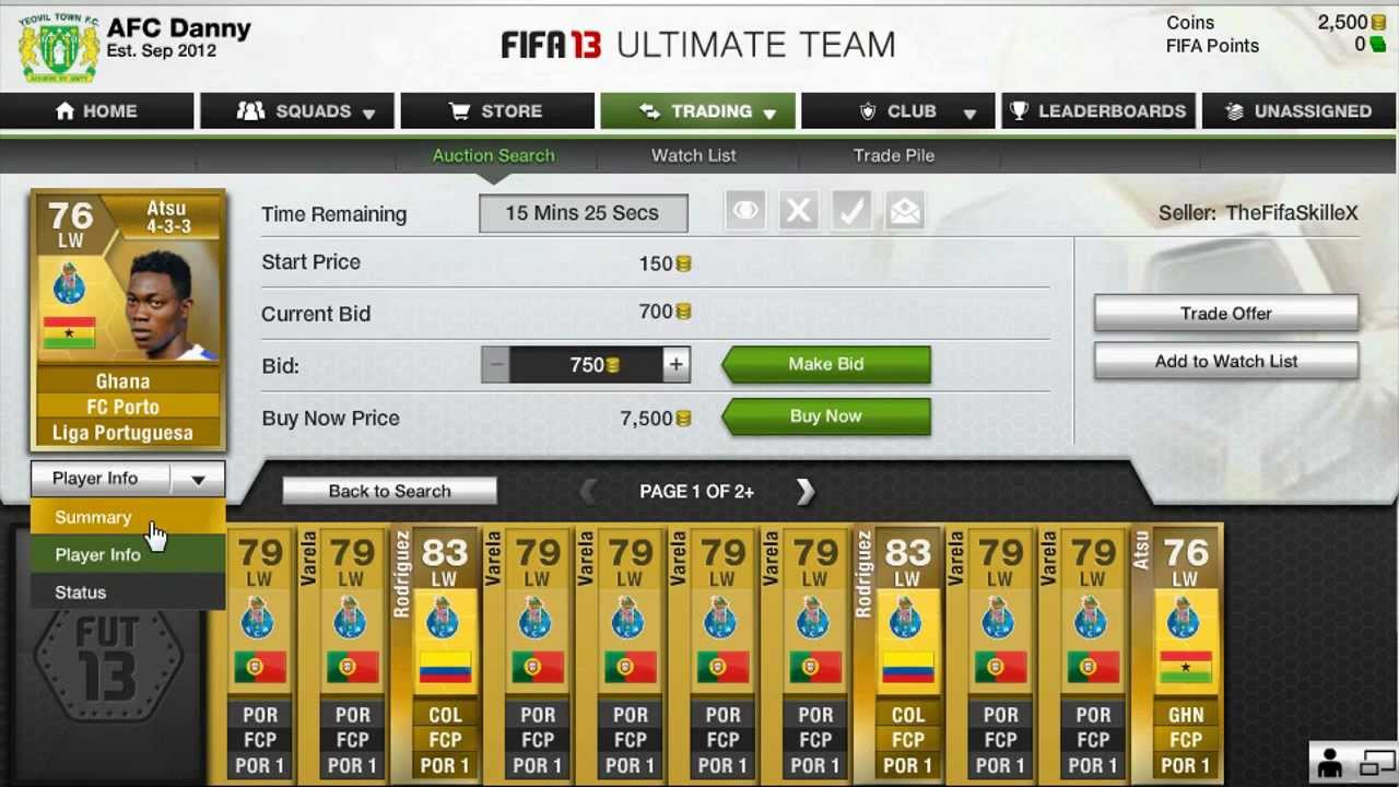 FIFA 13 Ultimate Team Web App EP01
