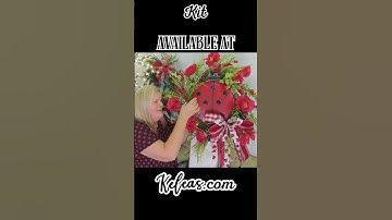 Red & Black Ladybug Wreath Kit Tutorial | DIY Summer Wreath with Whimsy and Charm