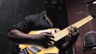 Tosin Abasi plays &quot;sketch&quot; 7 string guitar