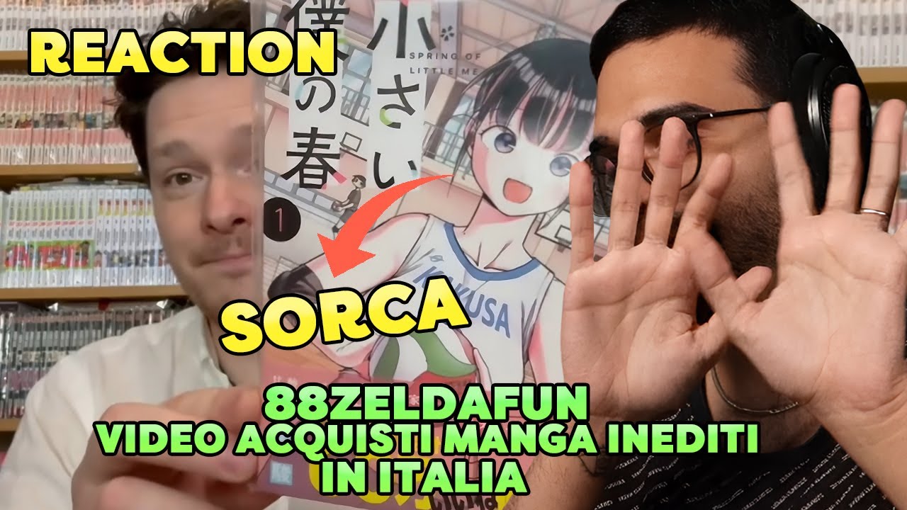 DARIO MOCCIA REAGISCE a 88ZELDAFUN: VIDEO ACQUISTI di MANGA GIAPPONESI INEDITI in ITALIA