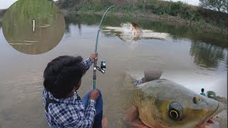 रोहू मछली कैसे खाती है || Floot fishing || Carp fishing || Rohu fish hunting || unique fishing