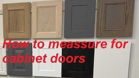 Cabinet Refacing how to measure for new doors and drawers