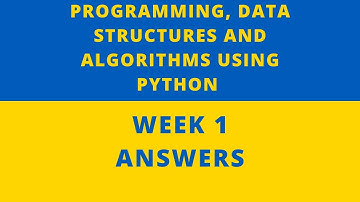 Programming, Data Structures and Algorithms using Python || NPTEL week 1 Assignment answer || #nptel