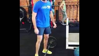 armie hammer lifting weights