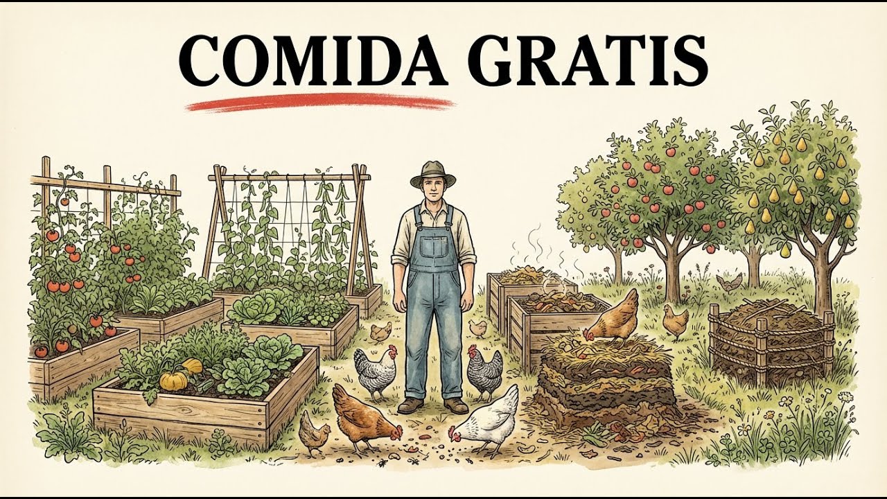 Alimento GRATUITO para gallinas todo el año: el método de los 3 sistemas para la autosuficiencia