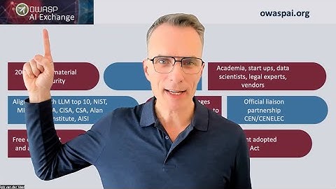 Your go-to resource on AI security: the OWASP AI Exchange in 3 minutes with founder Rob van der Veer