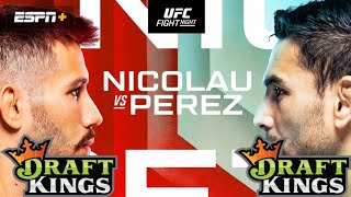 UFC Vegas 91 Draftkings Picks \& Predictions | Matheus Nicolau vs Alex Perez
