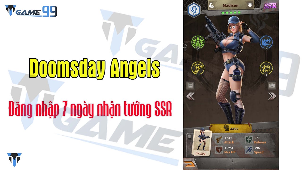 Doomsday Angles TMgame99 Doomsday Angels - Đăng nhập 7 ngày liên tiếp nhận tướng SSR ...