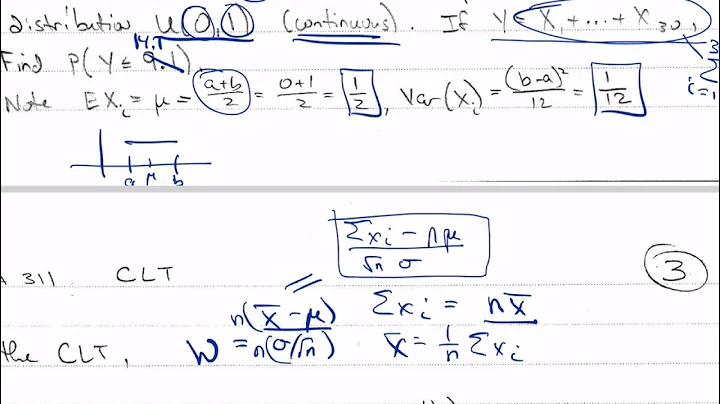 Probability Theory L50b Section 5.6 Part 2 Central Limit Theorem (CLT)
