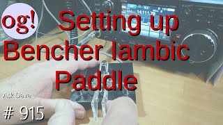 Setting up Bencher Iambic Paddles (#915)