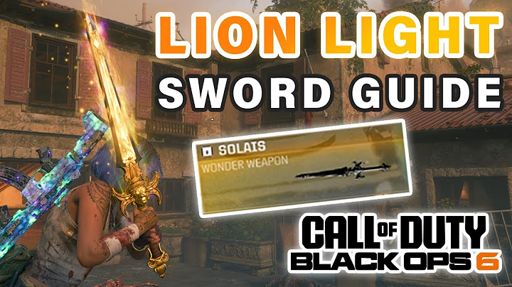 How to get the LION Light Sword | Wonder Weapon Guide ► Black Ops 6 Zombies Citadelle Des Morts