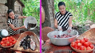 Delicious fish cook with tomato with country style - Cooking with Sreypov