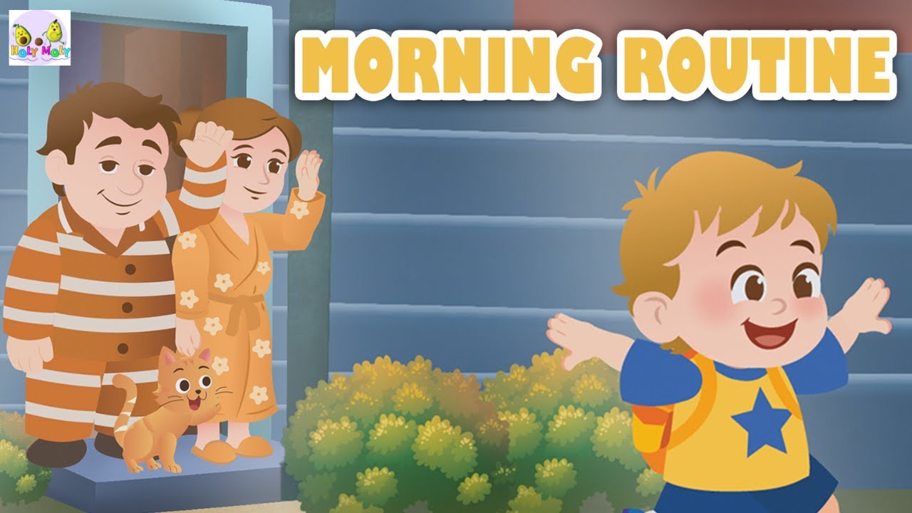 Morning Routine Song 🌞 | Daily Healthy Habits for Children | Holy Moly