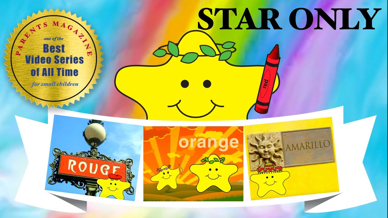 STAR's Colors ★ Learn English, French, Spanish ★  Best Early Learning Videos for Babies Kids