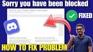 How to Fix Sorry, you have been blocked on discord | Discord Sorry you have been blocked | Discord