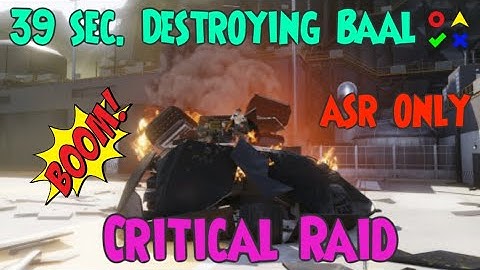 39 Sec. Destroying BAAL Critical Threat Raid ASR Only Ghost Breakpoint * 1 GUN Double the FUN *