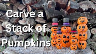 How to Carve a Pumpkin Stack — Easy One Knife Project