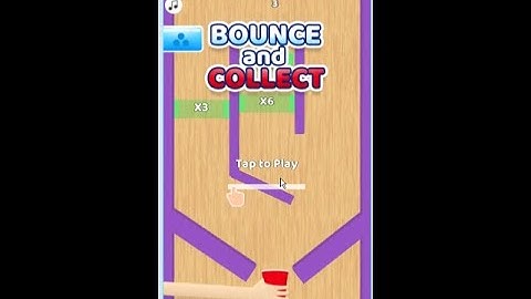 Arcade game bounce and collect level1 to level5 complete